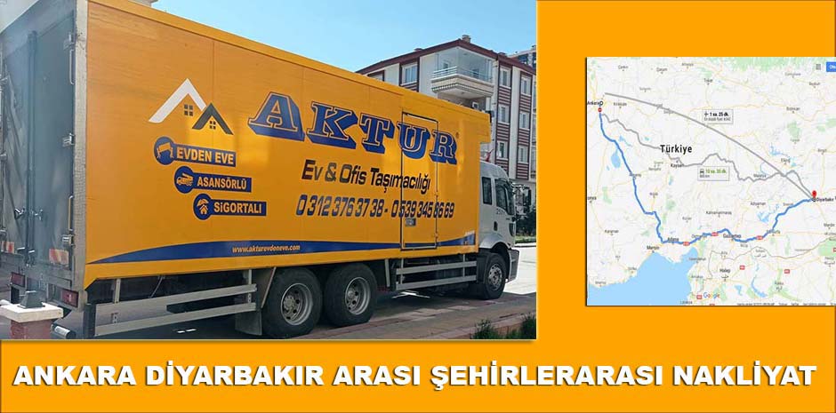 ankara diyarbakır arası şehirlerarasi- evden eve nakliyat