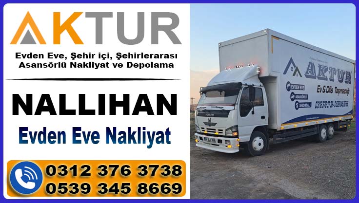 Nallıhan evden eve nakliyat