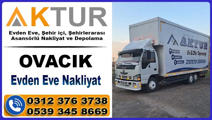 Ovacık evden eve nakliyat